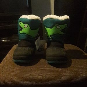 WINTER Kids Dinosaur boots size 6 NEW!
